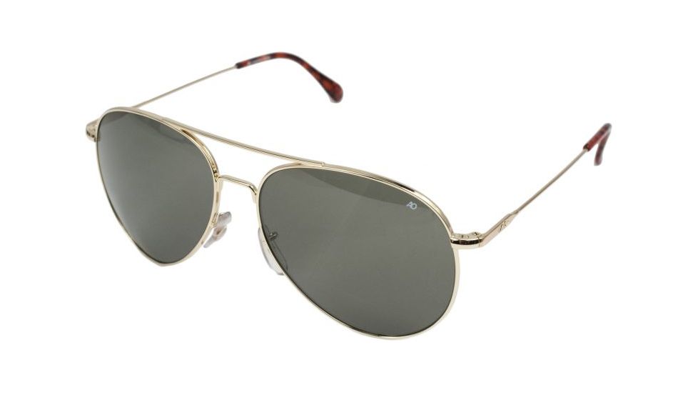 AO General Sunglasses, Gold, Gray Poly Lens, Wire Spatula, 52mm G-CCP-WS-52