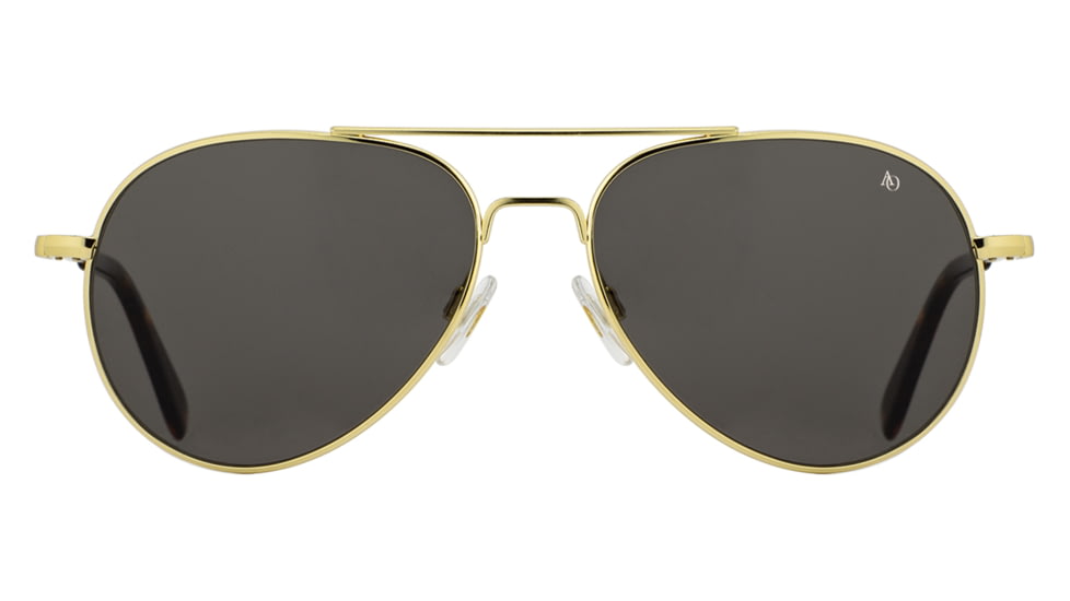 AO General Sunglasses, Gold, True Color Gray AOLite Nylon Lenses, 58-14-145 B52.5, GEN158STTOGYN