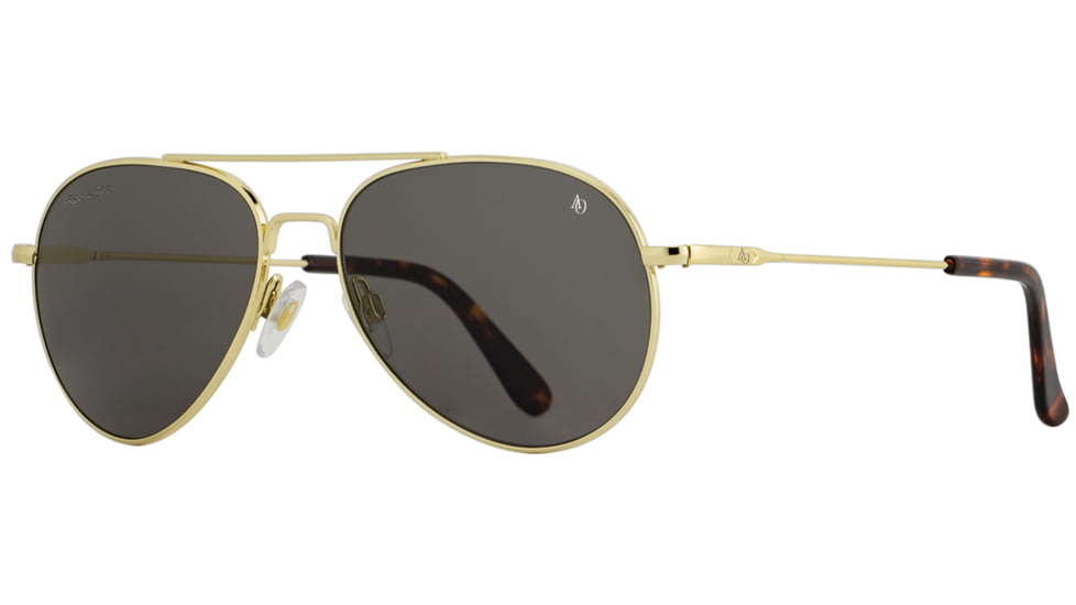 AO General Sunglasses, Gold, True Color Gray AOLite Nylon Lenses, Polarized, 55-14-140 B47, GEN155STTOGYN-P