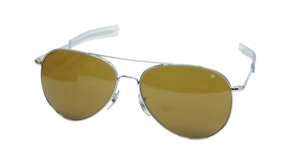 AO General Sunglasses, Silver, Amber Poly Lens, Bayonet, 52mm S-HCAP-BNT-52