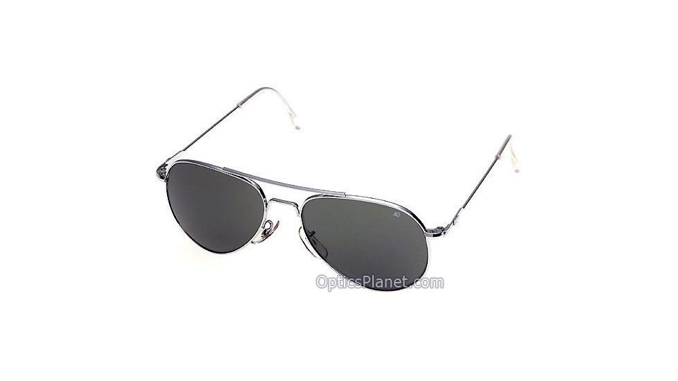 AO General Sunglasses, Silver, Gray Glass Lens, 52mm, Wire Spatula S-TCG-WS-52