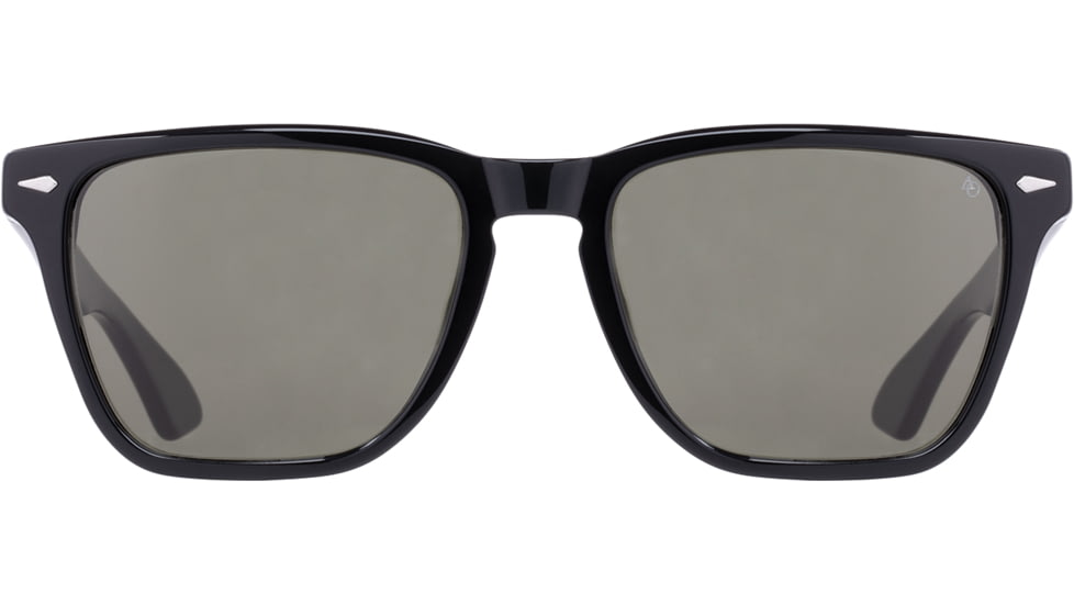 AO Hudson Sunglasses, Black Frame, Calobar Green AOLite Nylon Lens - 57-19-145, HUD257ST-GNN