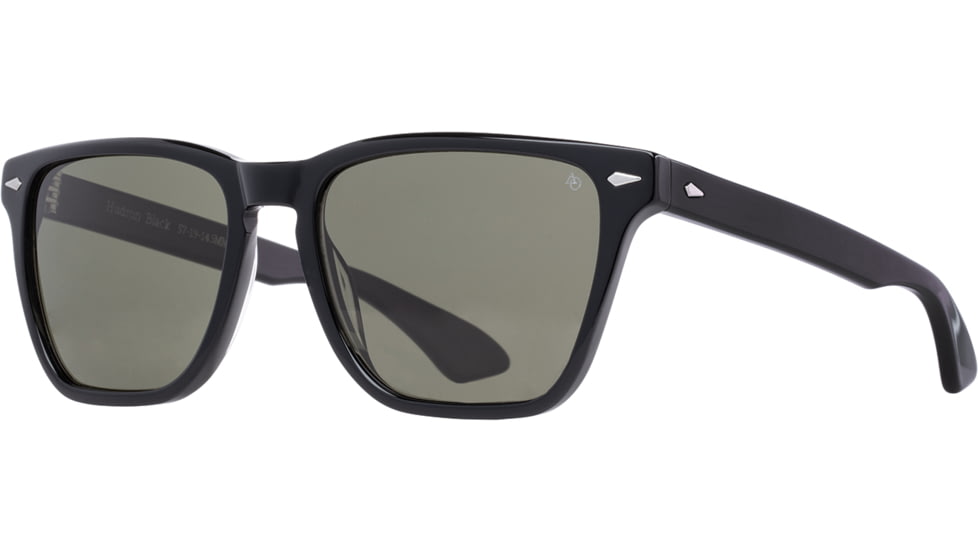 AO Hudson Sunglasses, Black Frame, Calobar Green AOLite Nylon Lens - Polarized - 57-19-145, HUD257ST-GNN-P