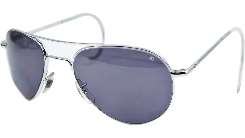 Ao Ii 8 Base Sunglasses Silver Comfort Cable Grey Lenses 52mm Polarized S Ccgpp Cc 52