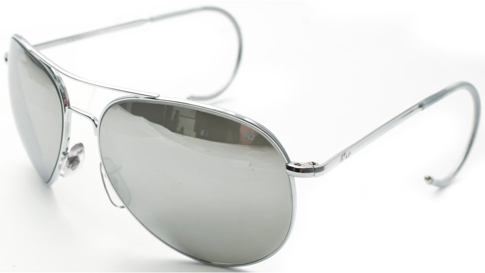 AO II 8-Base Sunglasses, Silver, Comfort Cable, Silver Mirror Lenses - 58mm S-SMP-CC-58