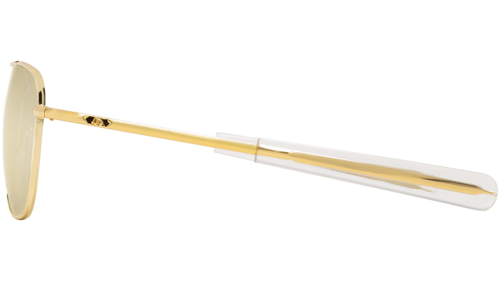AO Original Pilot Sunglasses, Gold Frame, 52 mm SunFlash Gold Mirror AOLite Nylon Lenses, Bayonet Temple,738921564522