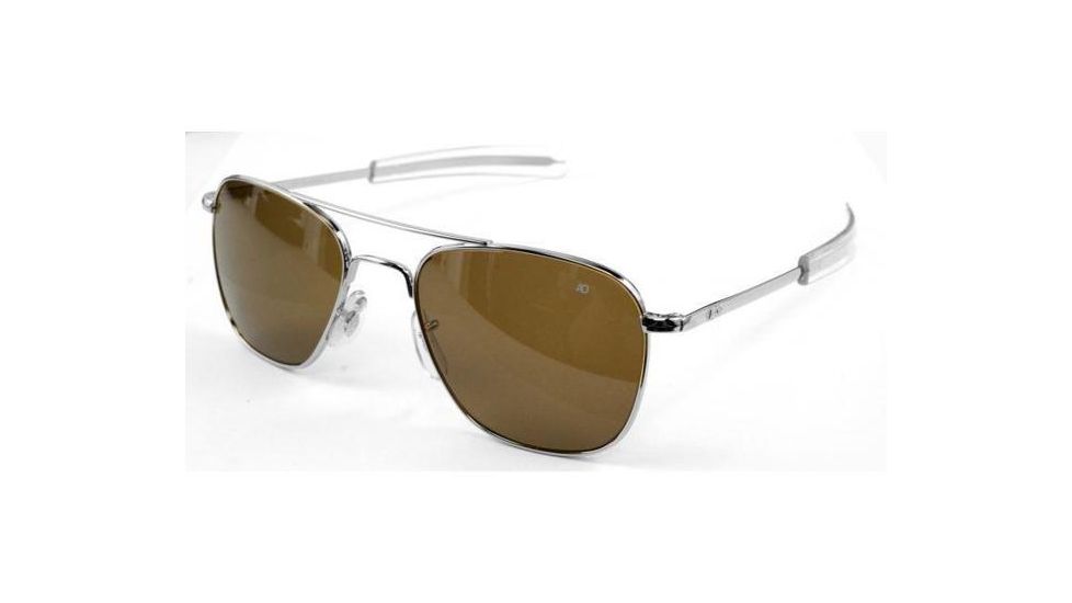 AO Prescription Sunglasses - Flight Gear Original Pilot, Silver Frame