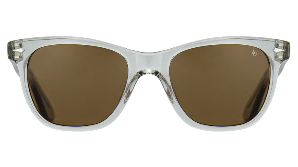 AO Saratoga Sunglasses, Gray Crystal, Cosmetan Brown AOLite Nylon Lenses, 54-19-145 B42, SAR554ST--BNN