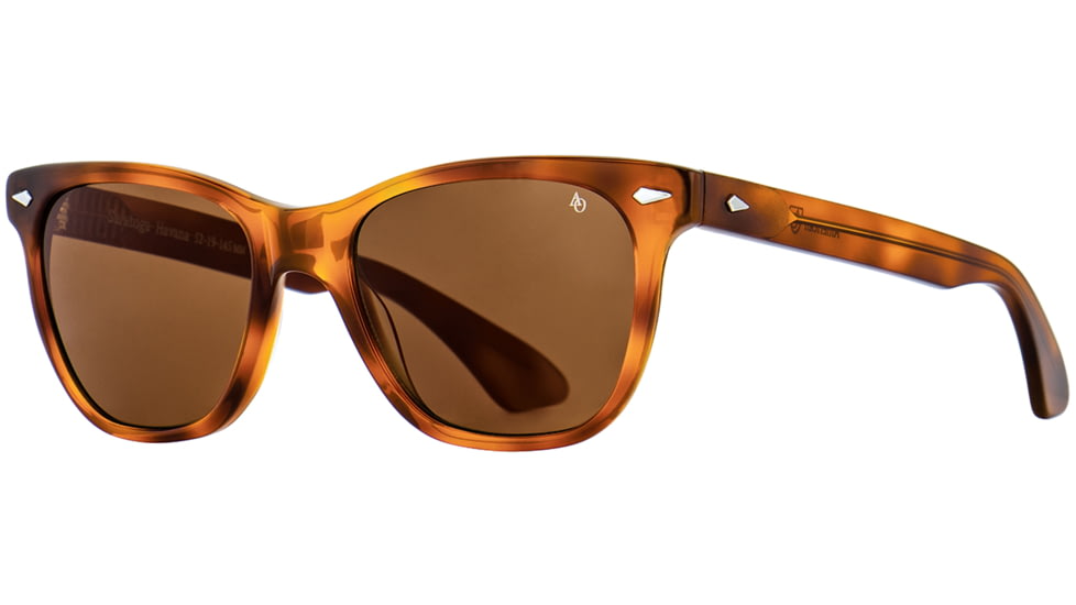 AO Saratoga Sunglasses, Havana, Cosmetan Brown AOLite Nylon Lenses, 54-19-145 B42, SAR454ST--BNN