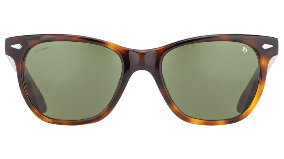 USED AO Saratoga Sunglasses, Tortoise, Calobar Green AOLite Nylon Lenses, Polarized, 52-19-145 B42, SAR152ST--GNN-P, EDEMO1