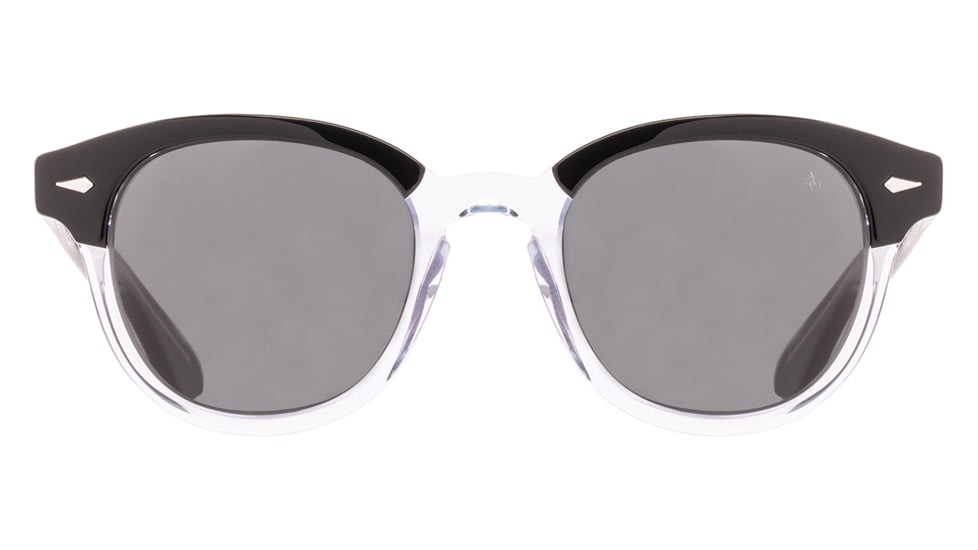 AO Times Sunglasses, Black Crystal Frame, True Color Gray AOLite Nylon Lens - Polarized - 49-21-145, TIM349ST-GYN-P