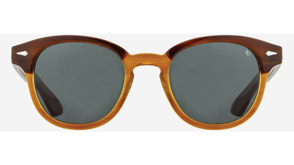 AO Times Sunglasses, Chestnut Sand Frame, True Color Gray AOLite Nylon Lenses, Polarized, 47-21-145, TIM147ST--GYN-P