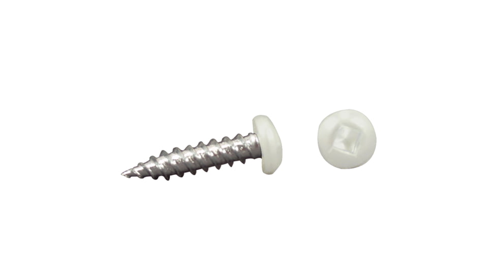 AP Products Pan Head Square Recess Screw, 1-1/2, White, Pack of 500, 012-PSQ500 W 8 X 1-1/2
