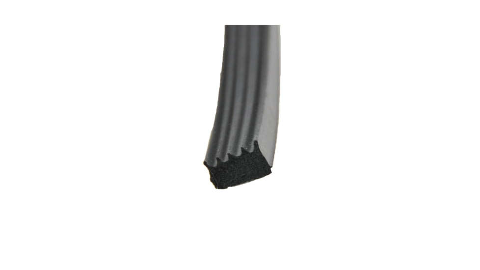 AP Products Ribbed Foam Seal With Psa Tape 1/2in x 5/16in x 50ft, 018-855