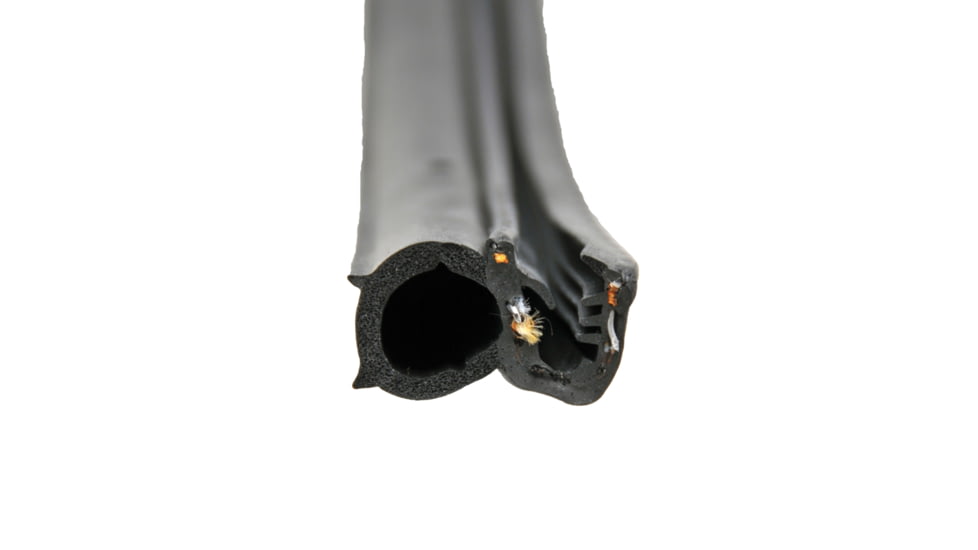 AP Products Single Bulb Seal With Slide-On Clip - 1in x 3/4in x 28, Black, 018-088-BB