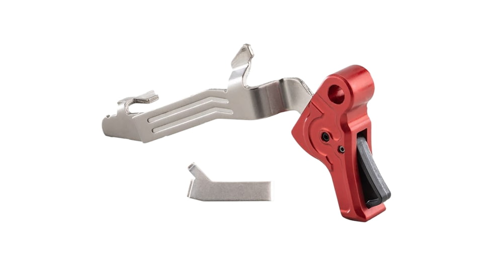 APEX ACTION ENH Pistol Trigger KIT FOR GLOCK G43/G43X/G48, 4.5lb, Flat Face, Red, 102173RED