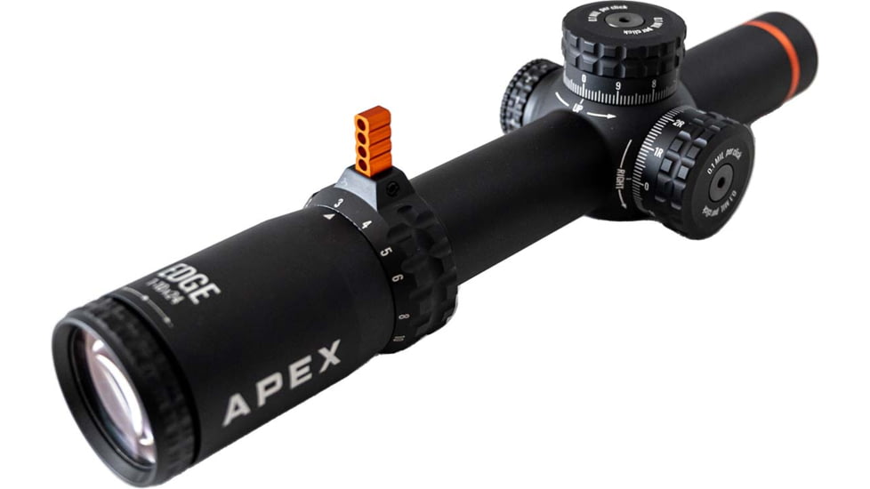 Apex Optics Edge 1-10x24mm Rifle Scope, 34mm Tube, First Focal Plane FFP, HCR Hybrid Combat Reticle, Black, 110-2401