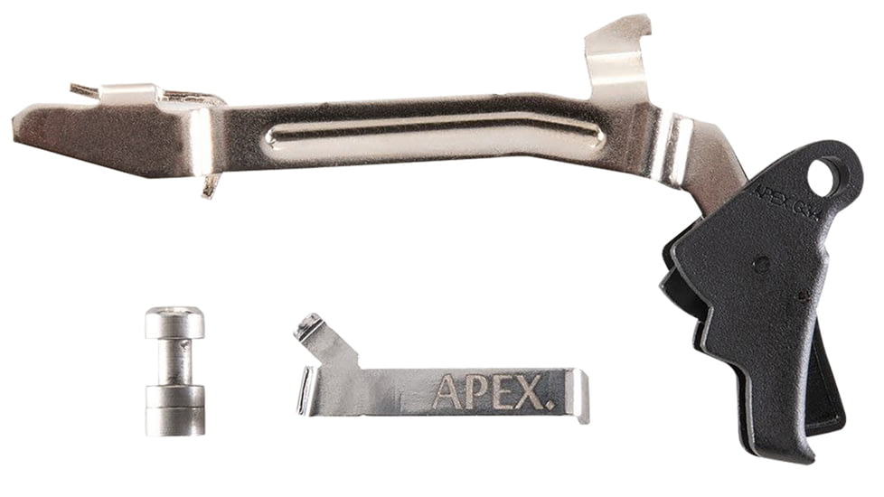 Apex Tactical Specialties Glock Gen 3-4 Polymer Action Enhancement Pistol Trigger Kit, Glock Gen 3-4 17/19/22-27/31/32/33/34/35, Drop-In, Black, 102P115