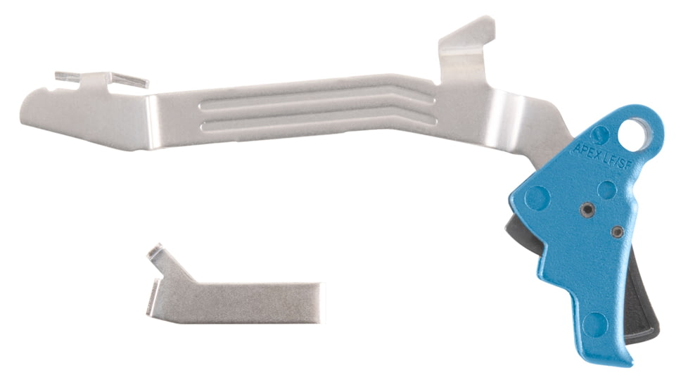 Apex Tactical Specialties Slim Frame Glock Polymer Action Enhancement Pistol Trigger Kit, Glock 43/43X/48, Drop-In, Blue, 102P117BLU