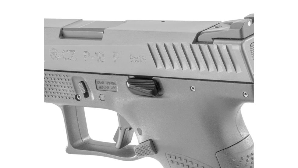 Apex Tactical 116126 Enhanced Slide Release CZ P10c Black Melonite Steel Pistol