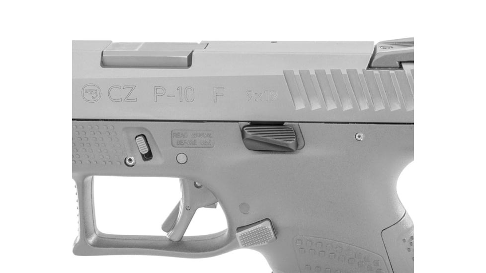 Apex Tactical 116126 Enhanced Slide Release CZ P10c Black Melonite Steel Pistol