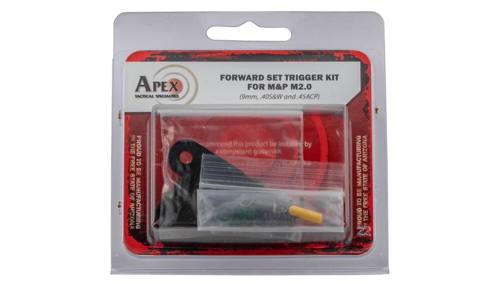 Apex Tactical Specialties 100167 Curved Forward Set Trigger Kit S&amp;W M&amp;P 2.0 Blac