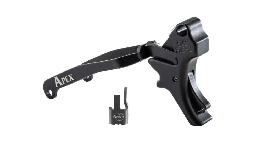 USED Apex Tactical Specialties CURVED ACTION ENHANCEMENT TRIGGER KIT FOR FN 509-BLACK, 119-126, EDEMO1, Used, Condition Like New, Inspect and Rebox