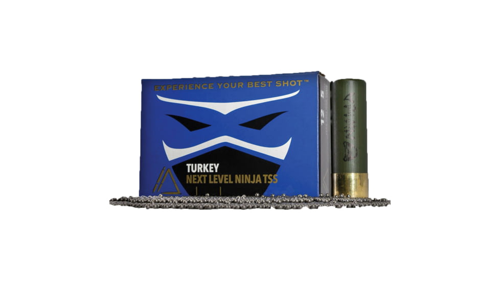 Apex Ammunition Turkey TSS Ninja Next Level 12 Gauge 2 1/2oz 3.5in Shotgun Ammo, #8.5/9.5, 5 Rounds, Green, NINJA3.5NL