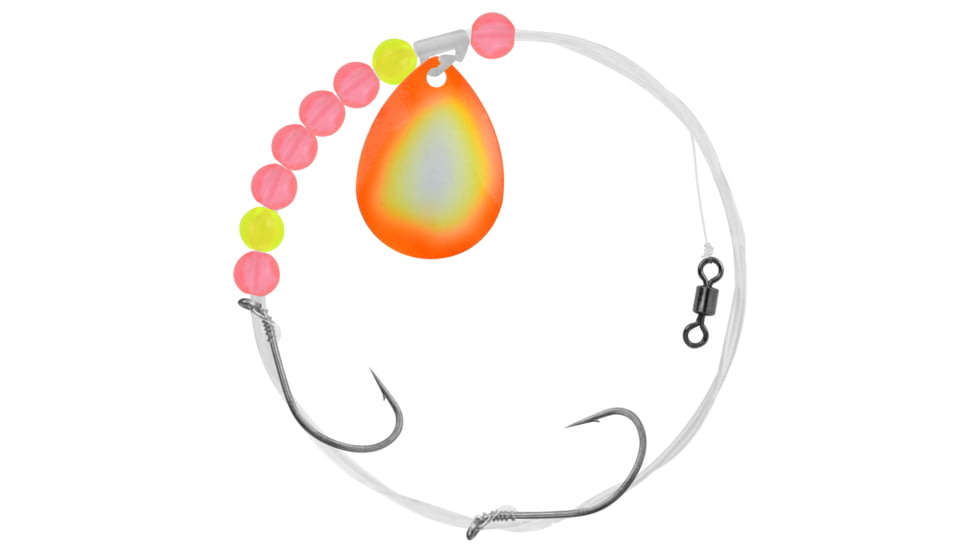 Apex Tackle Waly Spin Rig Number 4 Chartreuse/Orange, AP-CR4-32