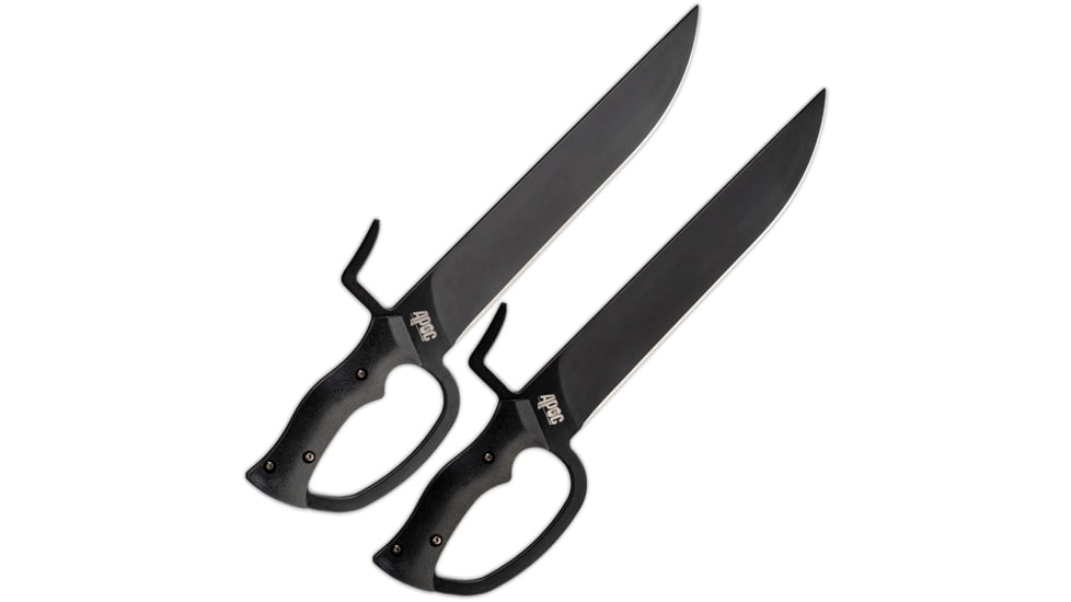 APOC by Dragon King Butterfly Swords, 10.63 black coated 9260 steel blade, Black G10 handle, SD35590
