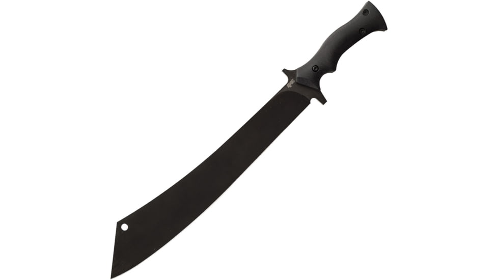 APOC by Dragon King Chop House Knife, 12.75 black oxide coated 9260 steel blade, Black G10 handle, KD35530