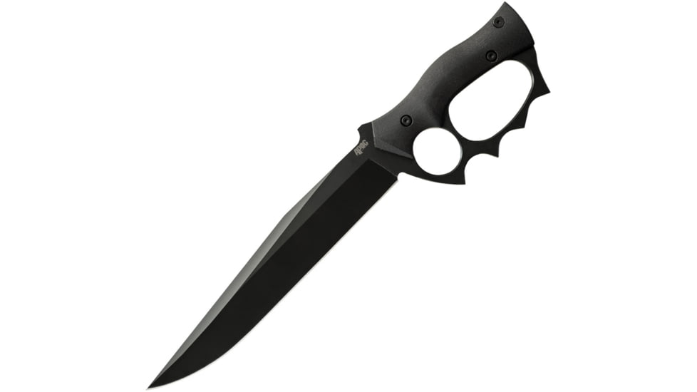 APOC by Dragon King Trench Bowie, 8.88 black oxide coated 9260 steel bowie blade, Black G10 handle, KD35610