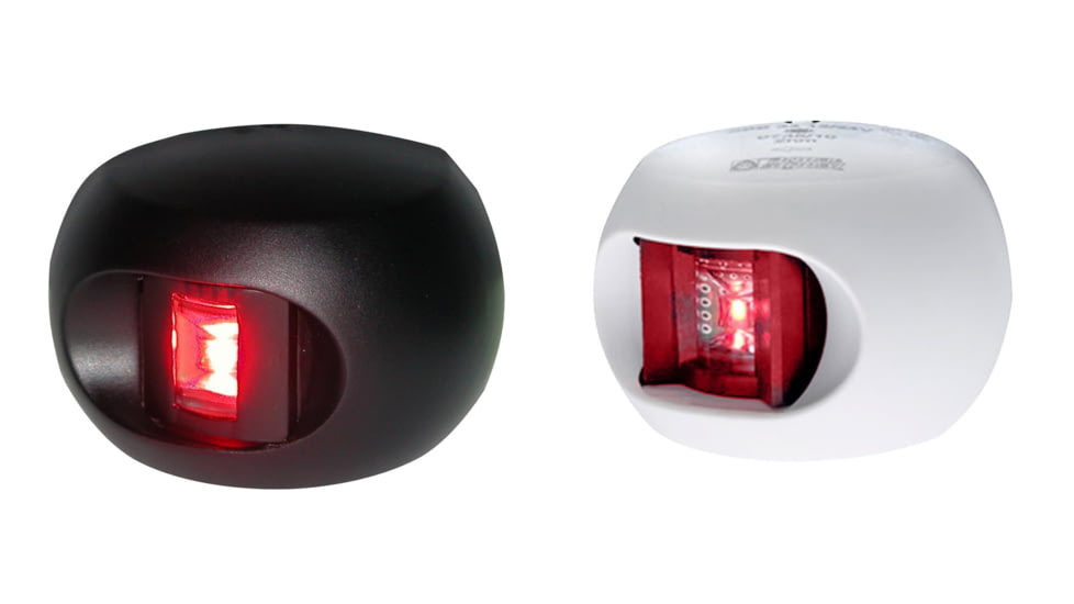 Aqua Signal Series 33 Port LED Side Mount Light, Black, White