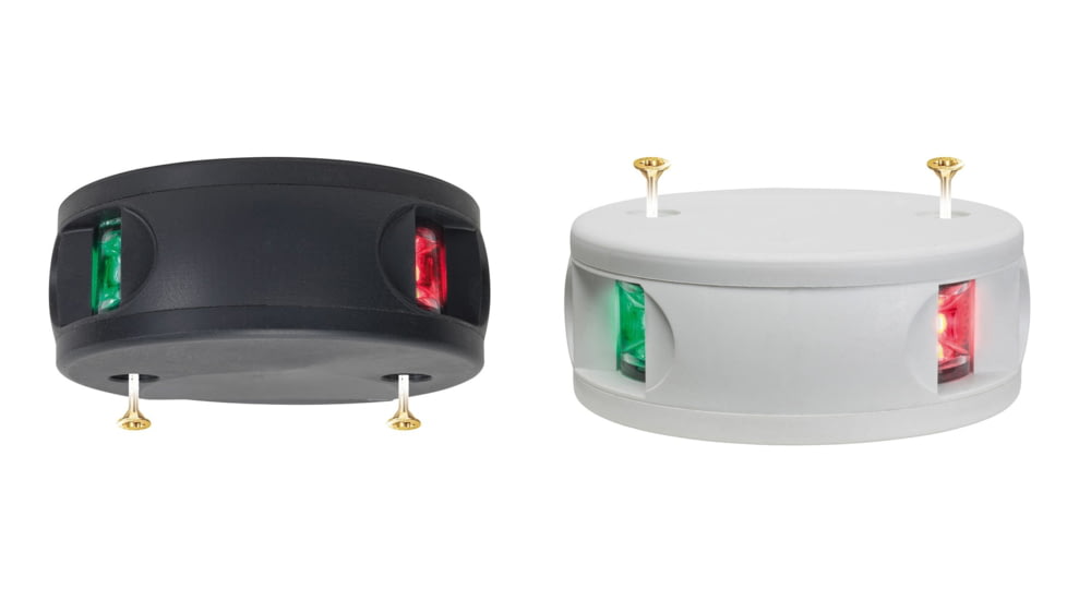 Aqua Signal Series 34 Bi-Color Deck Mount Light, Black, White