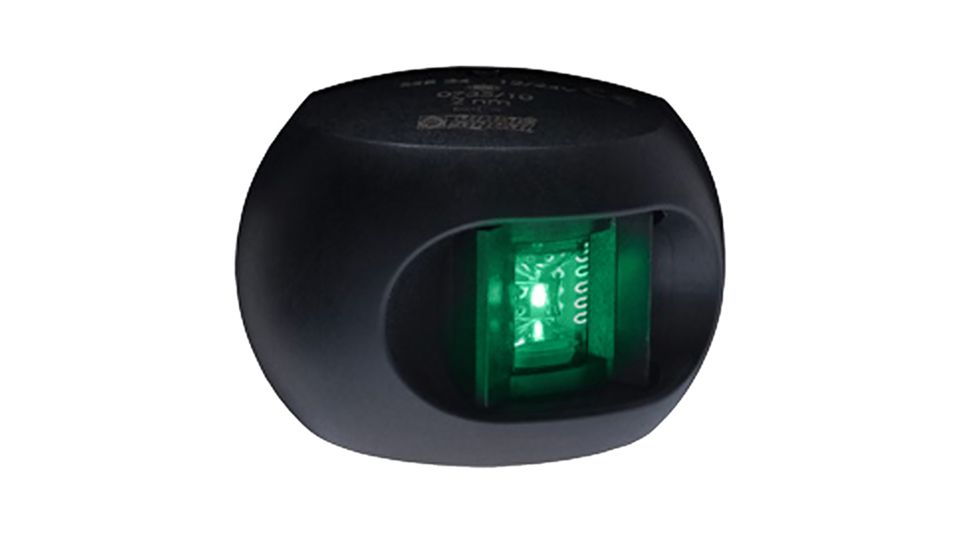 Aqua Signal Series 34 Starboard Side Mount LED Light - Black Housing 78567