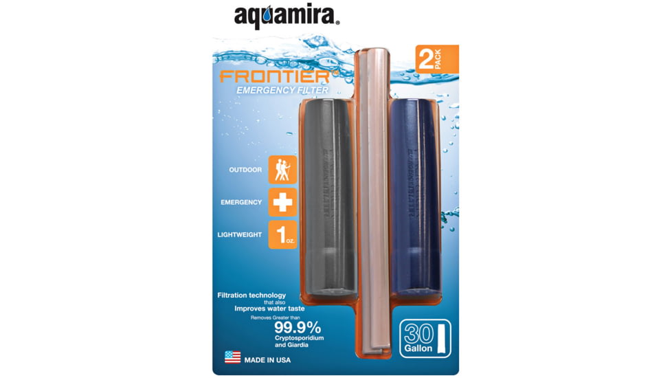 Aquamira Frontier Er Filter 2pk Gry Blu 42101
