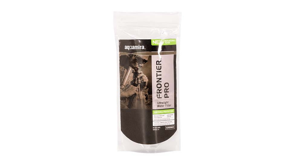 Aquamira Tactical Frontier Pro Ultralight Filter - GRN Line, Green, 67106