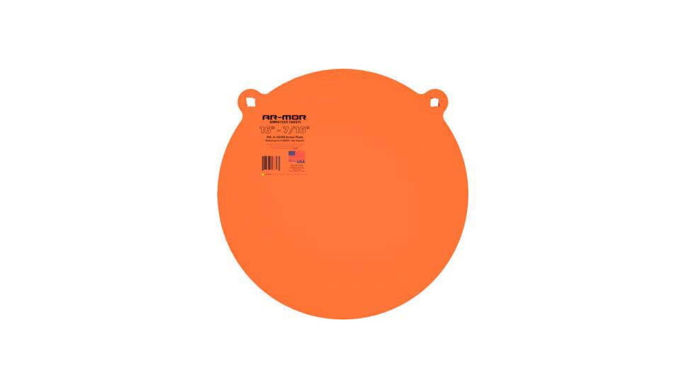 Ar-mor 16in MIL41600 Steel Gong 7/16in Thick Round Target, Orange, 16TGTM437