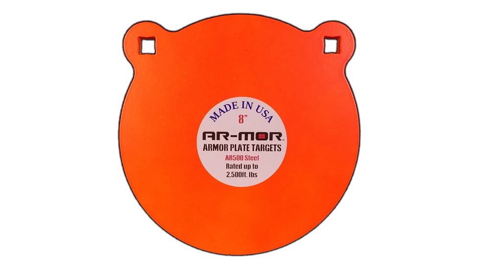 Ar-mor 8'' Ar500 Steel Gong 1/2'' Thick Steel Orange Round