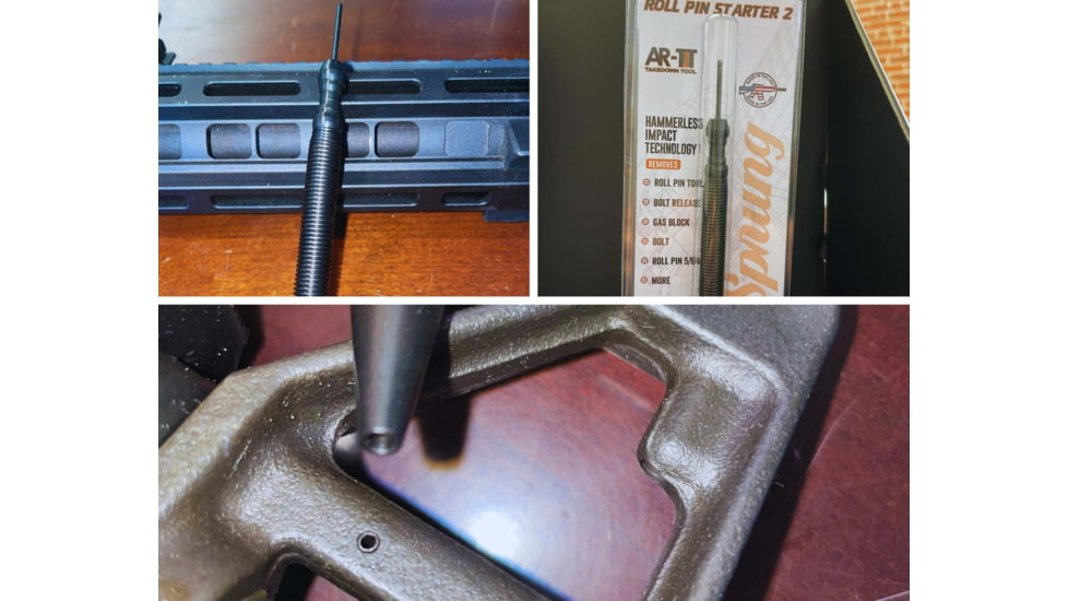 AR TakeDown Tool AR-15 Firearm Roll Pin Starter, 6.3 in, Black, AR-TTRPS2