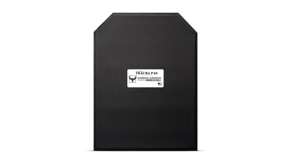 AR500 Armor 11x15 Gen 2 Backpack Trauma Pad, Black, 6513