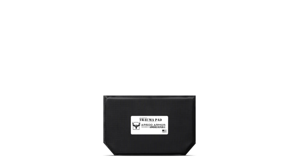 AR500 Armor 9.5x6 Gen 2 Blunt Force Abdominal Ballistic System ABS Trauma Pad, Black, 9364