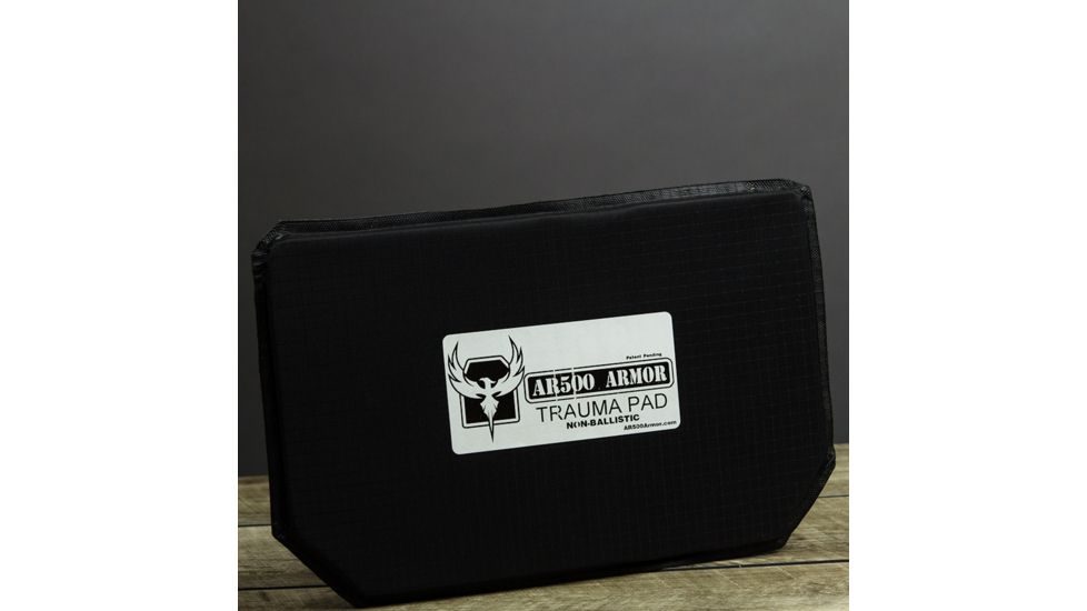 AR500 Armor 9.5x6 Gen 2 Blunt Force Abdominal Ballistic System ABS Trauma Pad, Black TPAD956