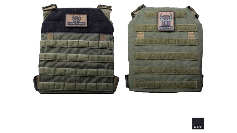AR500 Armor Guardian Plate Carrier w/Standard MOLLE, Black, 9220