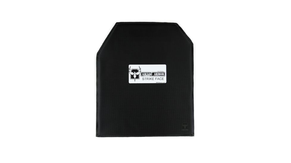 AR500 Armor Level II Rimelig 10x12 Advanced Shooters Cut Soft Body Armor Plate, Black 210X12R