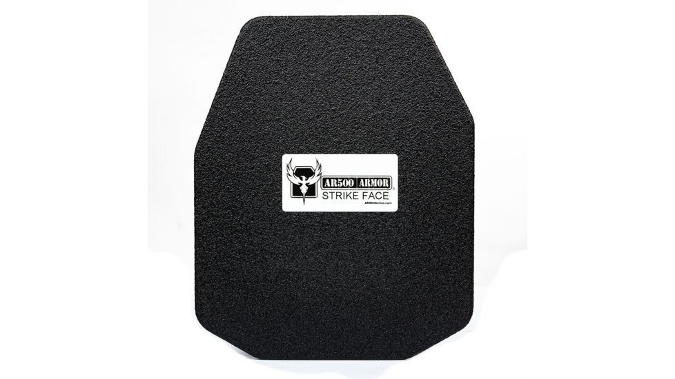 AR500 Armor Level III+ 10x12 ASC Multi-Curve Body Armor Plate, Base PAXCON Coating, Black 3+10X12CR