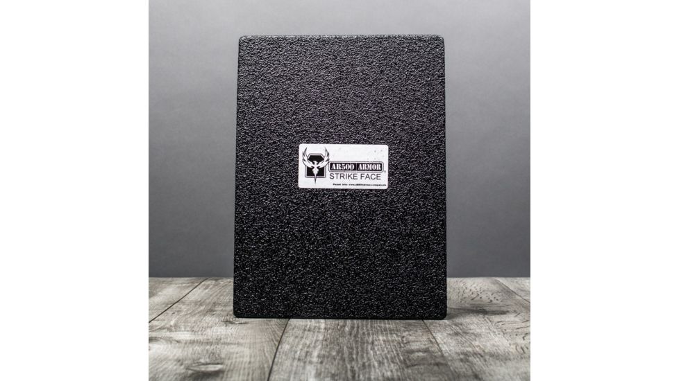 AR500 Armor Level III 9.5x13 Backpack Armor Plate, Base PAXCON Coating, Black 39.5X13BR