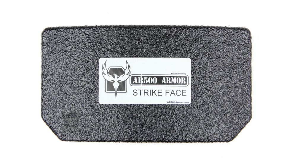 AR500 Armor Level III 9.5x6 Curved Abdominal Ballistic System Armor Plate, Build-Up PAXCON Coating, Black 3956CB