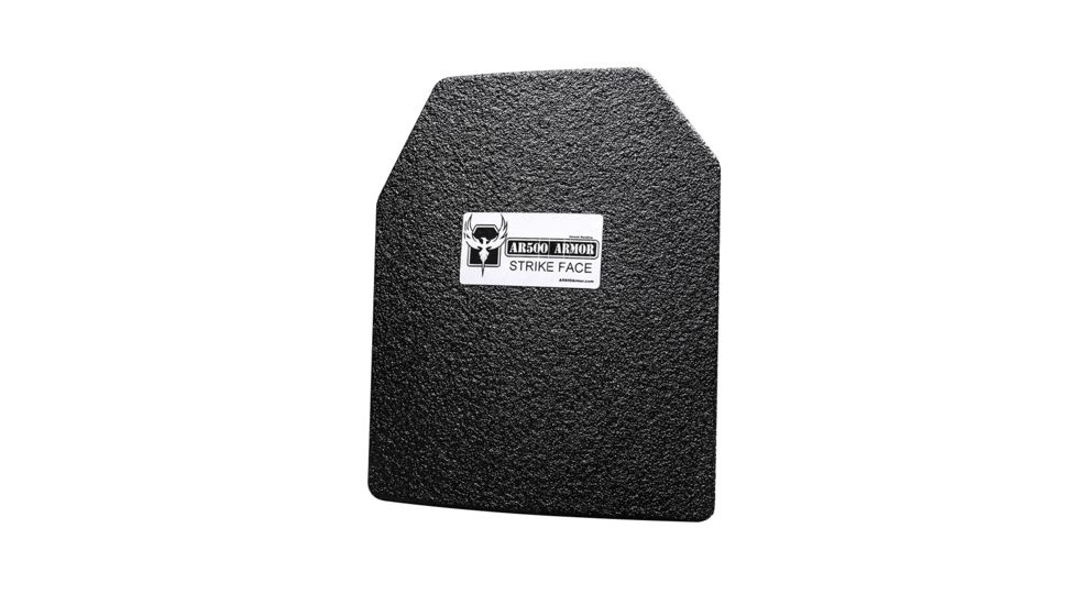 AR500 Armor Level IIIA 10x12 Lightweight Steel ASC Curved Left Handed Body Armor Plate, Build-Up PAXCON Coating, Black, 9529