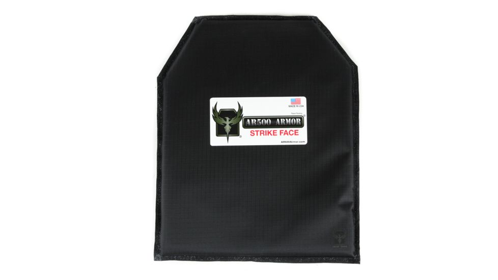 AR500 Armor Level IIIA 8x10 Hybrid ASC Soft Body Armor Plate, Black 3A8X10H
